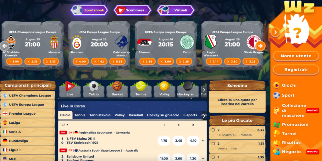 Wazamba Scommesse Sport